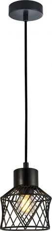 Подвесной светильник Escada Averio 10174/1S Black 1х40Вт Е27, металл, черный (220V, на проводе, круглые)