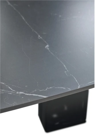 Стол M-City BALDE 120 MATT BLACK MARBLE SOLID CERAMIC / BLACK