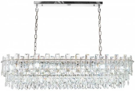 Подвесная люстра Fluorite Constancia FL1064-21P (220V, хрусталь, на цепи)