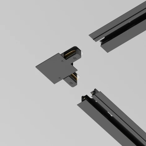 Коннектор L-образный Unity встраиваемый черный (однофазный) Maytoni Technical TRA002CL-11B