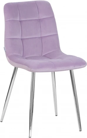 Стул обеденный ALEX (хром ножки, фиолетовый велюр (V108-49))