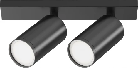 Потолочный светильник FOCUS S GU10 2x10Вт Maytoni Technical C051CL-U-2B (220V, круглые)