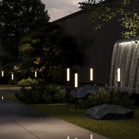 Грунтовый светильник Elektrostandard Invi 35155/F черный (LED, 220V, IP65)