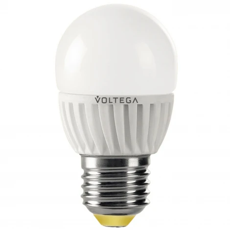 Лампочка светодиодная E27 6,5 Вт 600 lm 2800K теплое желтое свечение Voltega Collection Ceramics 5723