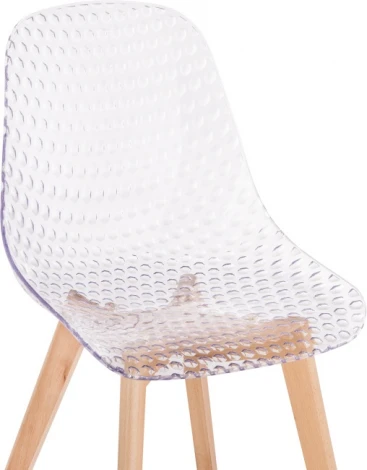 Пластиковый стул Woodville Vart clear / wood