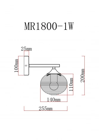 Бра MyFar Gloria MR1800-1W (220V)