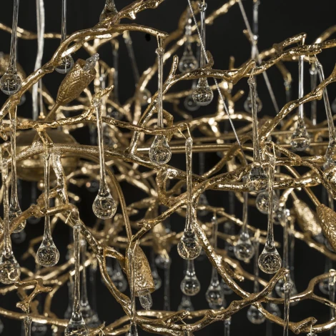 Подвесная люстра светодиодная Bijout 10067/1800 GD (220V, на тросе, ветки)