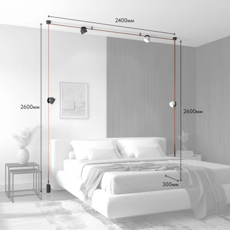 Комплект ременной трековой системы Belty Denkirs Belty Set DK55SET16-01-BR (LED, 48V)