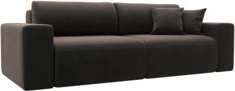 Диван прямой Лига-036 НПБ Классик (Коричневый/Велюр) Лига Диванов арт.121309