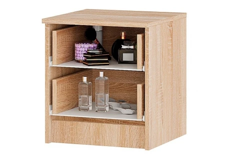 Тумба БТС прикроватная с ящиками Сакура, дуб сонома