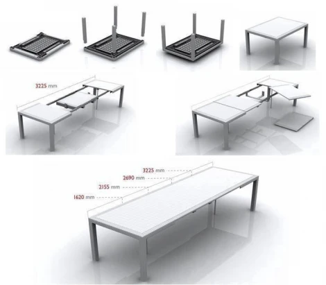Стол раздвижной Simphony Keter