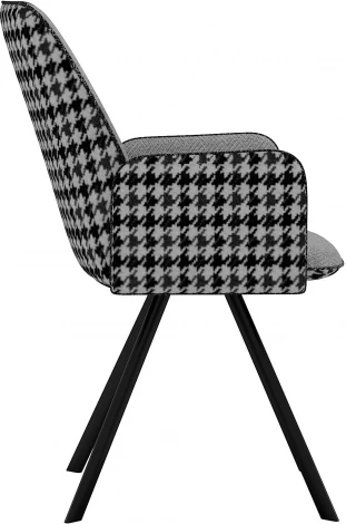 Стул DikLine 293 поворотный SB6/A3 св.сер, ножки черные, арт.00-00075740