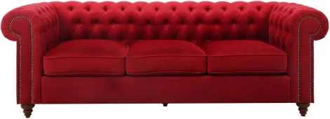 Диван Chester Classic ОГОГО (арт.665427), (Ткань/Красный)