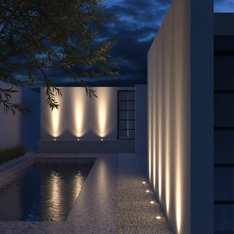 Встраиваемый светильник уличный Maytoni Tubo O043DL-01S (220V, круглые, IP65)