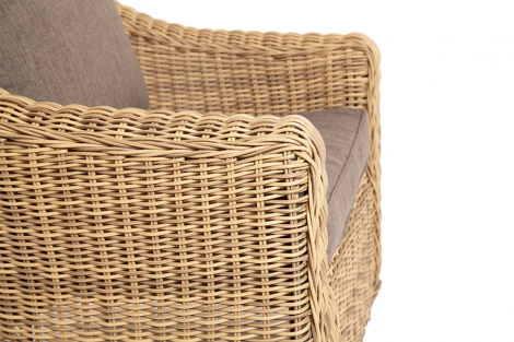 Кресло из искусственного ротанга, цвет соломенный 4SIS Кон Панна YH-C1808W