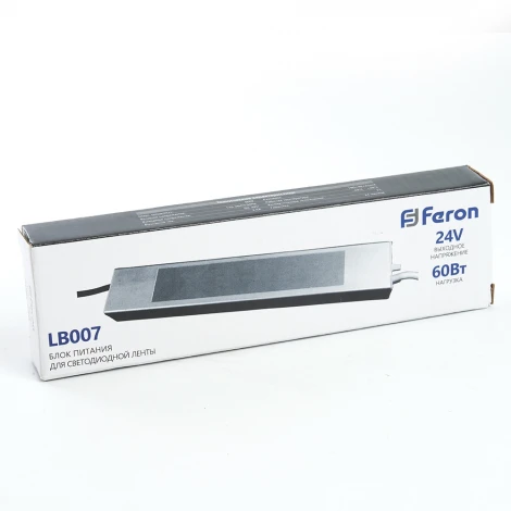 Трансформатор для светодиодной ленты 60W 24V (драйвер) Feron LB007 48057