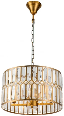 Подвесная люстра iLamp Form 6122-420 BR (220V, хрусталь, на цепи, круглые)