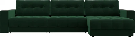 Диван угловой с декором Лига-049 НПБ Лонг Лига Диванов (Велюр) арт.128296