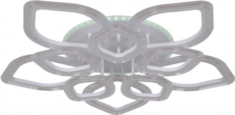 Потолочная люстра светодиодная на штанге с пультом Reluce 09827-3.3-5+5A WH (RGB) (220V)