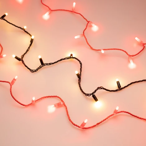 Светодиодная гирлянда ARD-STRING-CLASSIC-10000-RED-100LED-MILK-STD Red (230V, 7W) (IP65)