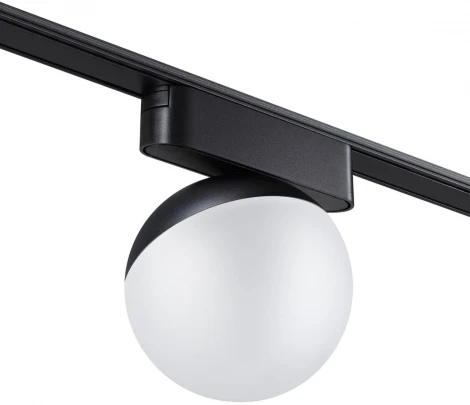 Трековый светильник Novotech Smal 359262 SHINO черный для низковольтного шинопровода IP20 LED 10W 48V 800Лм 3000К (шар)