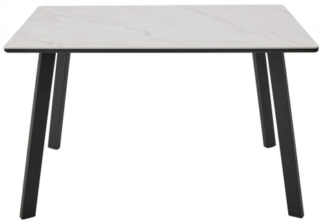Стол ТИК ТАК 120 цвет ОНИКС, керамика / Черный каркас M-City 64587