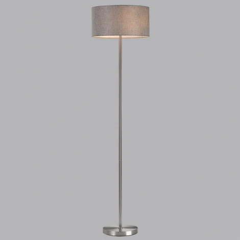 Торшер Lumion Nikki 8251/2F никель/серый, металл/текстиль Е27 2*60W 220V (выключатель, круглые)