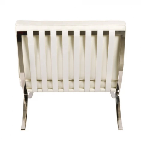 Кресло Barcelona Style Chair Белая кожа