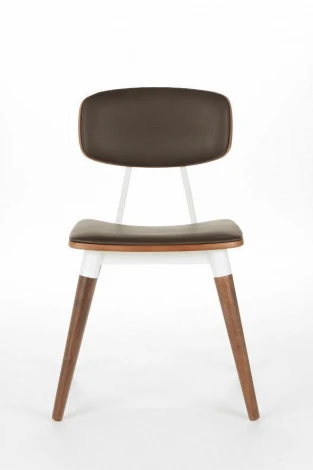 Стул Copine с кожаными сиденьем