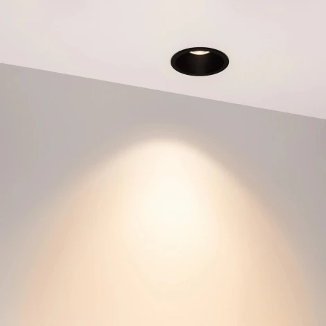 Встраиваемый точечный светильник MS-HARBOR-R82-10W Warm2700 (BK, 24 deg, 230V) (Arlight, IP20 Металл) 054480 (LED)