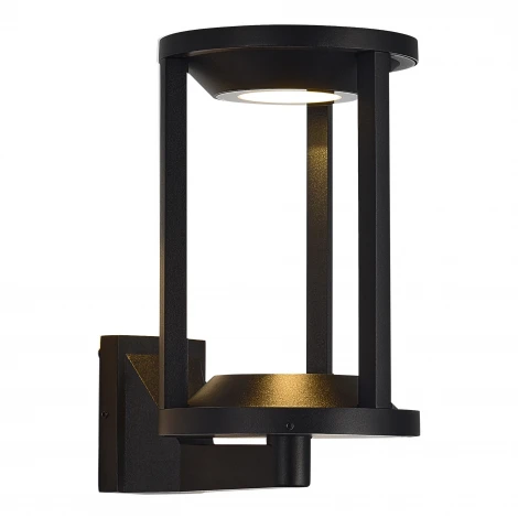 Настенный уличный светильник ST Luce Glorr SL9535.401.01 черный/черный LED 1*9W 3000K