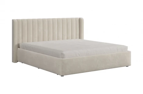 Каркас кровати Ева 180х200 см Mebelson (ДСП,ЛДСП,Велюр/Кремовый) арт.176252,2081
