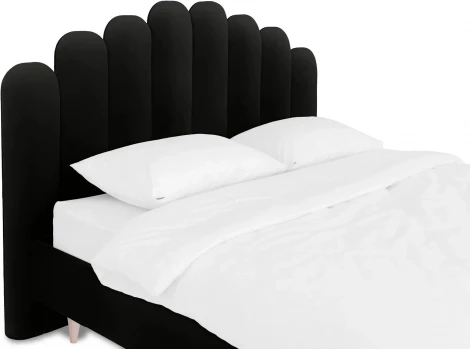 Кровать Queen II Sharlotta L 1600 ОГОГО (арт.577069), (Ткань/Черный)