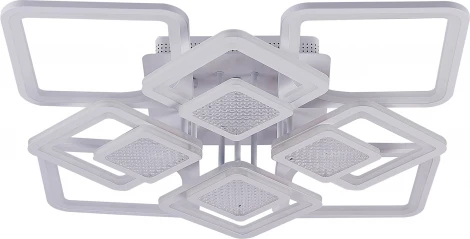 Потолочная люстра светодиодная Natali Kovaltseva Damask LED LAMPS 81170 с пультом ДУ, моб. приложением 240W, белый, LED (регулировка яркости, 220V)