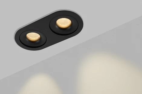 Встраиваемый точечный светильник Lumker COMBO 2 COMBO-2R2-BL (220V, круглые)