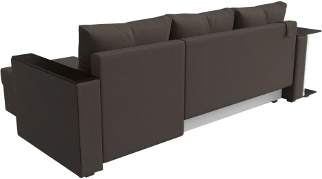 Диван угловой Атланта Лайт правый угол (Коричневый/Рогожка) Лига Диванов арт.121163