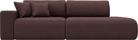 Диван прямой Лига-036 НПБ Модерн подлокотник слева Лига Диванов (Замша) арт.127719L