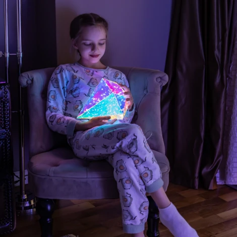 Светильник декоративный «Брильянт», на батарейках 3AA (не в/к). 100 светодиодов, цвет корпуса радужный Uniel ULD-R507 3АА DIAMOND