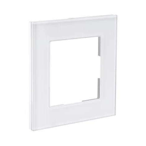 Рамка 1-постовая стекло белый Kollinger Asthetik AS1WH