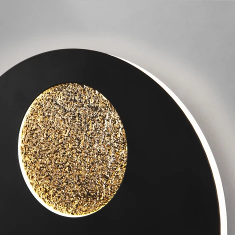 Настенный светильник Elektrostandard Areola 40150/1 LED черный/золото