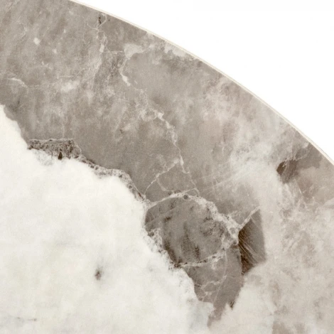 Кофейный столик Stupa диам.40см x 54см, серый мрамор, металл, керамика Bradexhome арт.FR 1034