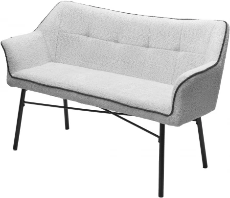 Скамья BERGAMO UF998-14 светло-серый, букле / UF998-16 темно-серый / Товарный знак DISAUR