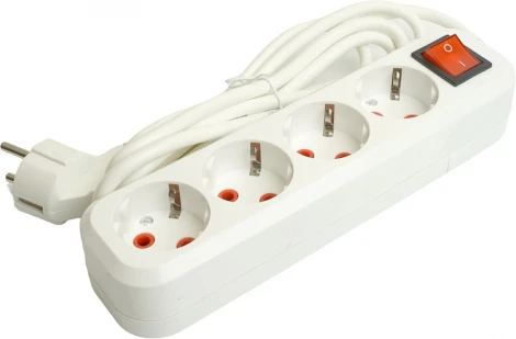 Удлинитель 4-х местный 3 метра с заземлением Stekker Home 49359