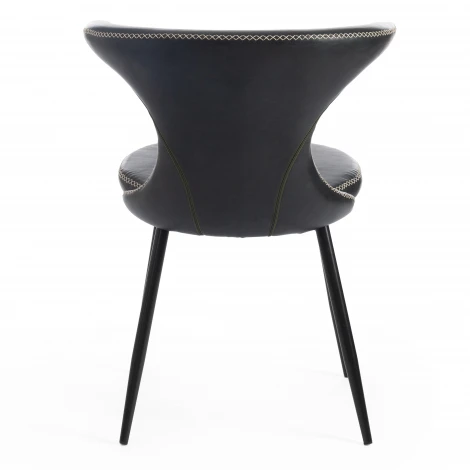 Стул FLAIR (mod. 9020) коричневый 1/черный (экокожа/металл)