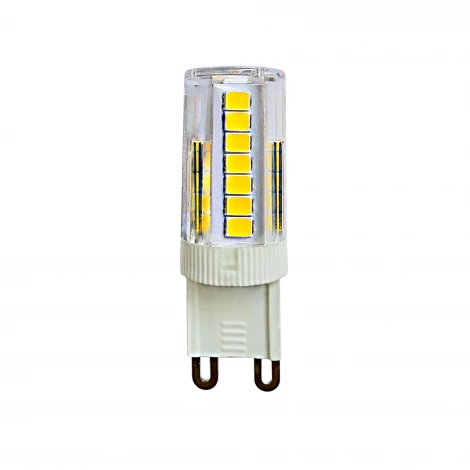 Лампочка светодиодная кукуруза прозрачная G9 5W 3000K Uniel LED-JCD-5W/3000K/G9/CL GLZ09TR