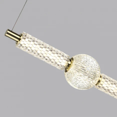 Подвесной светильник Odeon Light Crystal 5008/28L золотой/металл/акрил LED 28W 4000K 2340лм (220V, на проводе, шар)