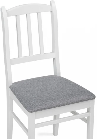Деревянный стул Woodville Мириел белый / серый 527065