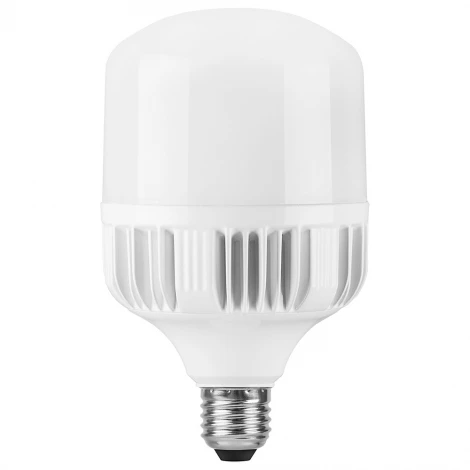 25818 Лампочка светодиодная цилиндр белая колба E27 30 Вт 4000K нейтральное белое свечение Feron LB-65 25818