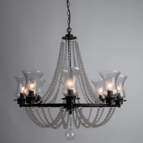 Подвесная люстра Arte Lamp Malia A6586LM-8BK