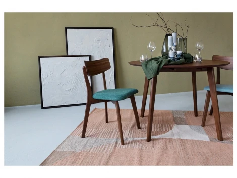 Комплект стульев Oxville 2 шт. ОГОГО Обстановочка! 966300 (Массив,Дерево,Рогожка/Голубой)